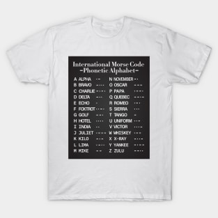 Morse Code Alphabet T-Shirt